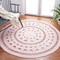 Safavieh 6 x 6 ft. Cape Cod Round Area RugPink CAP222U-6R - alternate 2